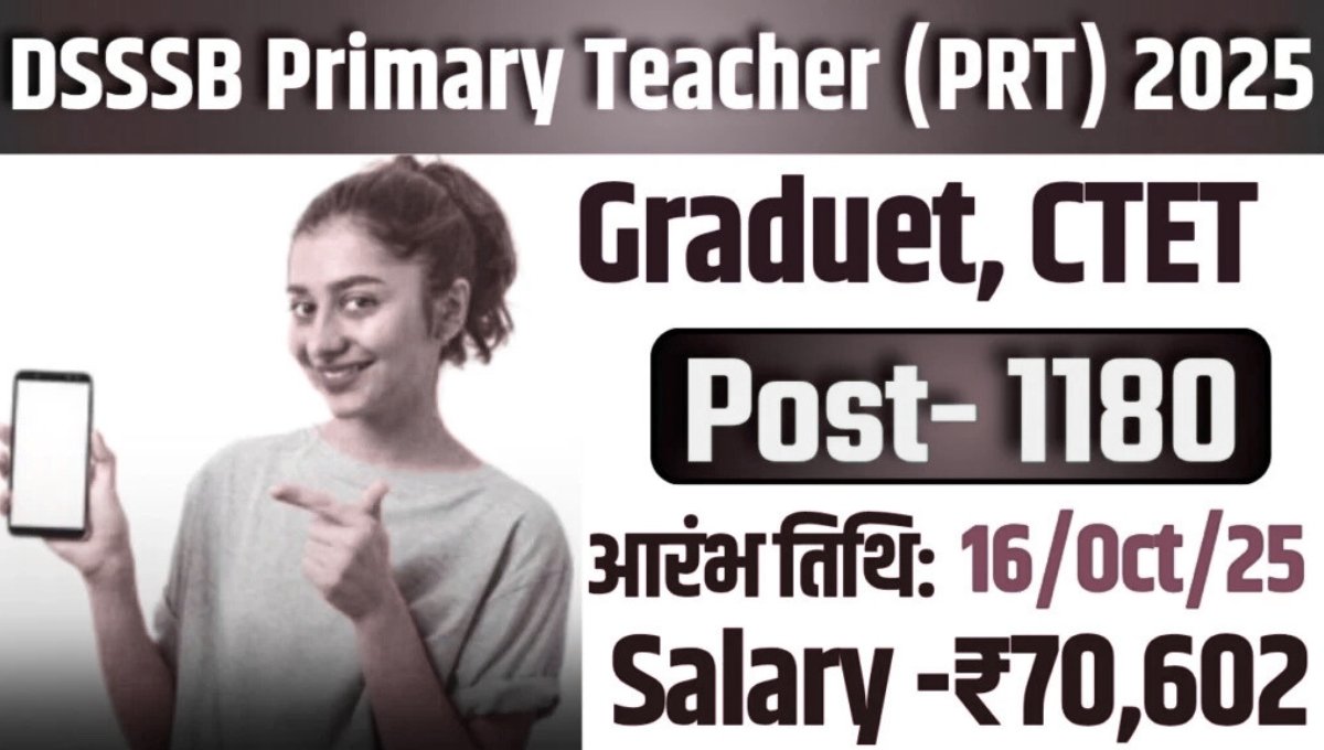 DSSSB PRT Vacancy 2025